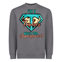 Storm i'm a teacher what's your superpower cowhide Heavyweight Sweatshirt - Jasminsmagicworld