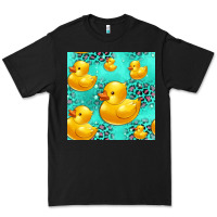 Black rubber duck seamless pattern Premium Tee - HRA Design Shop