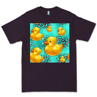 Plum rubber duck seamless pattern Premium Tee - HRA Design Shop