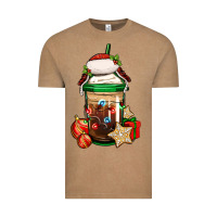 Vintage Coffee Christmas vacation trapper hat coffee cup Vintage Tee - Jasminsmagicworld