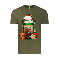 Vintage Olive Christmas vacation trapper hat coffee cup Vintage Tee - Jasminsmagicworld