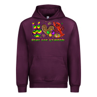 Mauve Wine peace love crawfish olivia Urban Hoodie - OliviaCreatesArt