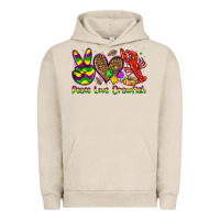 Pigment French Oak peace love crawfish olivia Urban Hoodie - OliviaCreatesArt