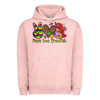 Pigment Salmon peace love crawfish olivia Urban Hoodie - OliviaCreatesArt