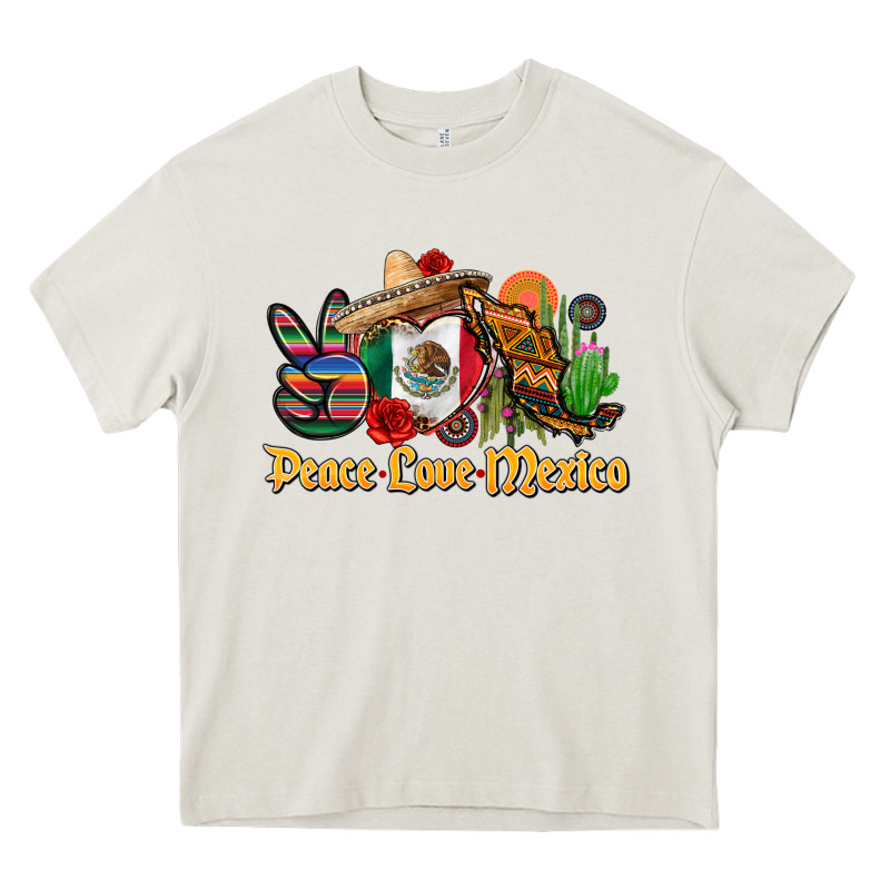 Peace Love Mexico Heavy Core Tee by CTS Tumbler Store | Teevron