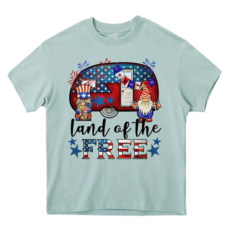 Land Of The Free Caravan Gnomies Heavy Core Tee by BarkalooDesign | Teevron