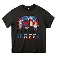 Asphalt land of the free caravan gnomies Heavy Core Tee - BarkalooDesign