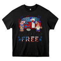 Black land of the free caravan gnomies Heavy Core Tee - BarkalooDesign