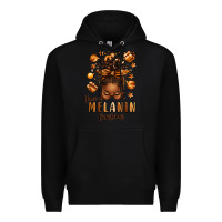 Black have a melanin christmas afro messy bun Premium Hoodie - texasbilliewilder