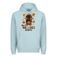Blue Mist have a melanin christmas afro messy bun Premium Hoodie - texasbilliewilder