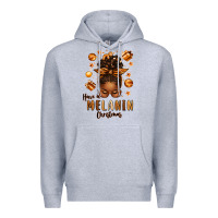 Heather Grey have a melanin christmas afro messy bun Premium Hoodie - texasbilliewilder