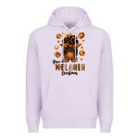 Lilac have a melanin christmas afro messy bun Premium Hoodie - texasbilliewilder
