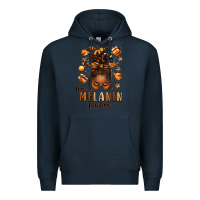 Navy have a melanin christmas afro messy bun Premium Hoodie - texasbilliewilder