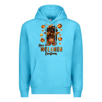 Ocean Blue have a melanin christmas afro messy bun Premium Hoodie - texasbilliewilder