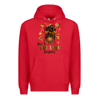 Red have a melanin christmas afro messy bun Premium Hoodie - texasbilliewilder