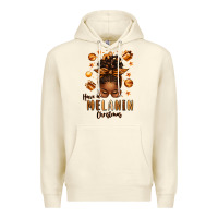 Sandshell have a melanin christmas afro messy bun Premium Hoodie - texasbilliewilder