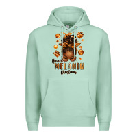 Seafoam have a melanin christmas afro messy bun Premium Hoodie - texasbilliewilder