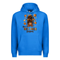 True Royal have a melanin christmas afro messy bun Premium Hoodie - texasbilliewilder