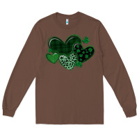 Chestnut leopard hearts st patricks day Long Sleeve Tee - MaliasSmallBusiness