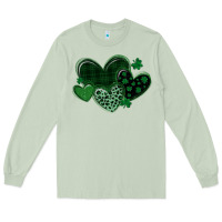 Matcha leopard hearts st patricks day Long Sleeve Tee - MaliasSmallBusiness