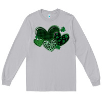 Moon Dust leopard hearts st patricks day Long Sleeve Tee - MaliasSmallBusiness