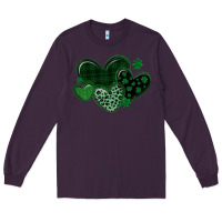 Plum leopard hearts st patricks day Long Sleeve Tee - MaliasSmallBusiness