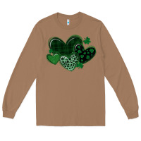 Toasted Coconut leopard hearts st patricks day Long Sleeve Tee - MaliasSmallBusiness