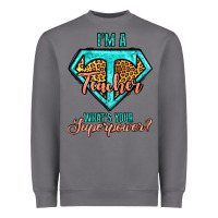 Storm i'm a teacher what's your superpower leopard Heavyweight Sweatshirt - Jasminsmagicworld