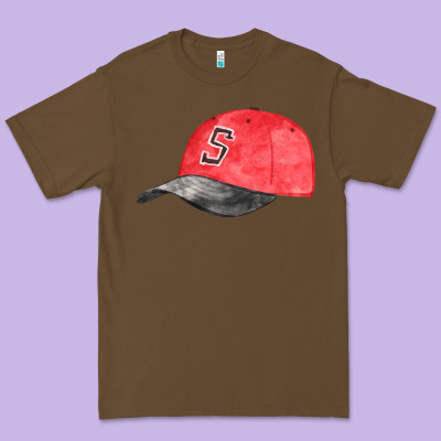 Red Softball Cap Fa Element Premium Tee Designed By Fadigitalartstudio