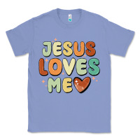 Colony Blue jesus loves me Classic Tee - MaliasSmallBusiness