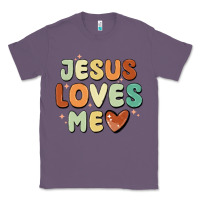 Lavender jesus loves me Classic Tee - MaliasSmallBusiness