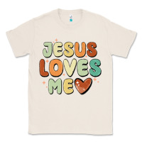 Natural jesus loves me Classic Tee - MaliasSmallBusiness