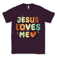 Plum jesus loves me Classic Tee - MaliasSmallBusiness