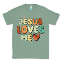 Sage jesus loves me Classic Tee - MaliasSmallBusiness