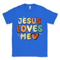 True Royal jesus loves me Classic Tee - MaliasSmallBusiness