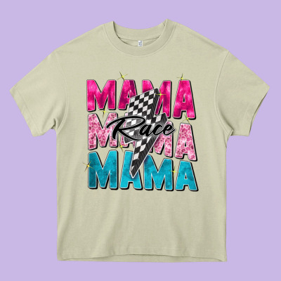 Race Mama Heavy Core Tee Designed By Zillion Design Studio