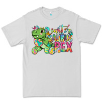 Dove Grey Easter Saurus Rex Easter Day Premium Tee - Neo Western