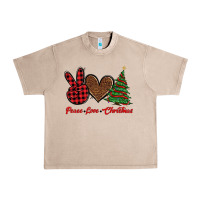 French Oak peace love christmas Urban Heavy Tee - BarkalooDesign