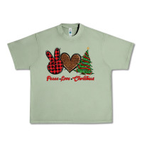 Oil Green peace love christmas Urban Heavy Tee - BarkalooDesign