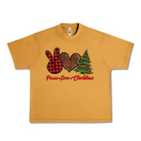 Peanut Butter peace love christmas Urban Heavy Tee - BarkalooDesign
