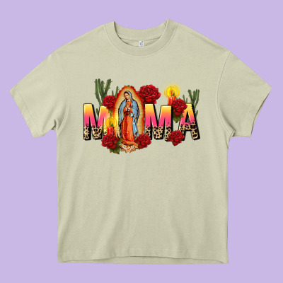 Our Lady Of Guadalupe Mama Heavy Core Tee Designed By Cts Tumbler Store