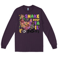 Plum shake your tail feathers Long Sleeve Tee - MaliasSmallBusiness