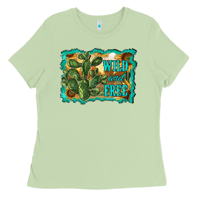 Wild And Free Cactus Ladies Tee by RanaPortraitStore | Teevron