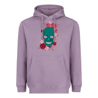 Lavender Skull with flowers Heavyweight Hoodie - Bettercallsaul