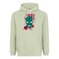 Matcha Skull with flowers Heavyweight Hoodie - Bettercallsaul