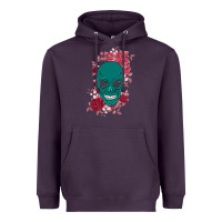 Plum Skull with flowers Heavyweight Hoodie - Bettercallsaul