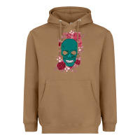 Toasted Coconut Skull with flowers Heavyweight Hoodie - Bettercallsaul