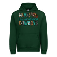Forest Green mama's let your babies be cowboys Urban Hoodie - OliviaCreatesArt