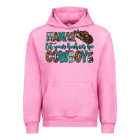 Fuchsia Pink mama's let your babies be cowboys Urban Hoodie - OliviaCreatesArt