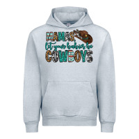 Heather Grey mama's let your babies be cowboys Urban Hoodie - OliviaCreatesArt
